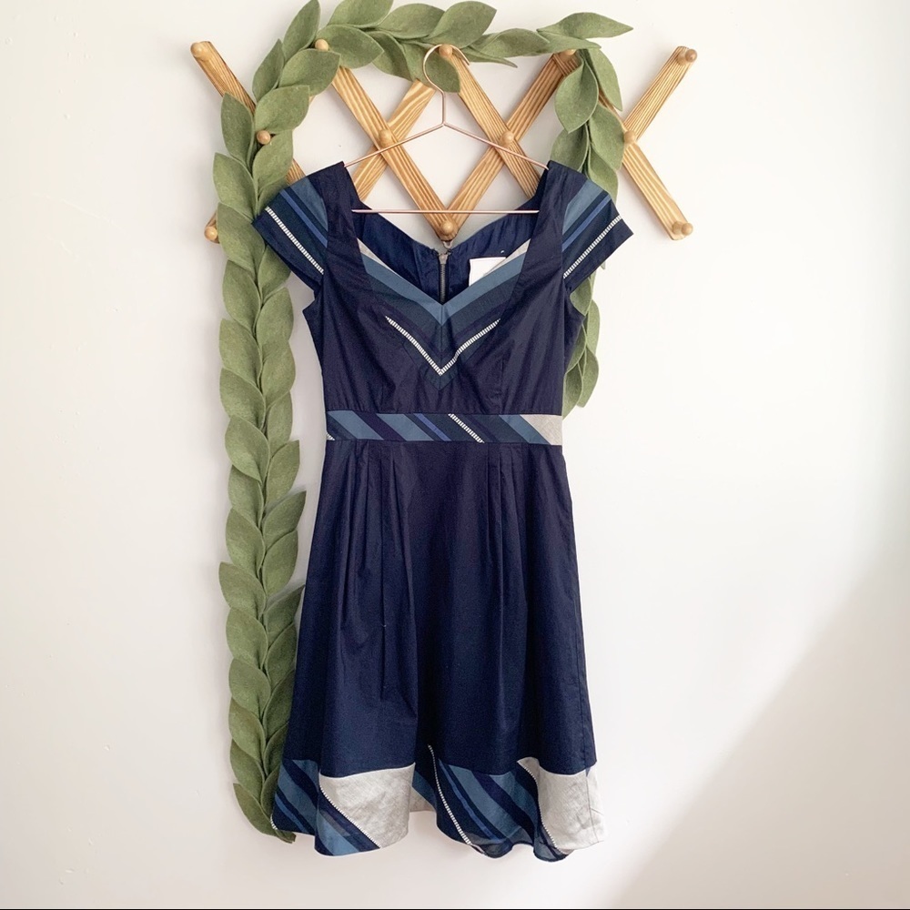 Abaete Navy Blue Dress